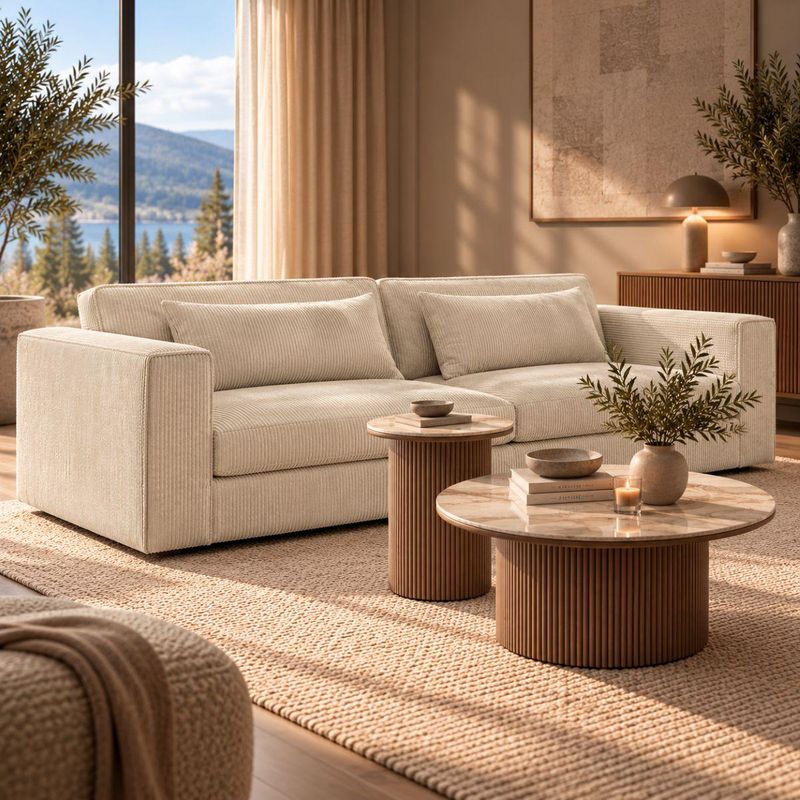 Orlando 3,5-seter sofa 263 cm | Lincoln cordfløyel