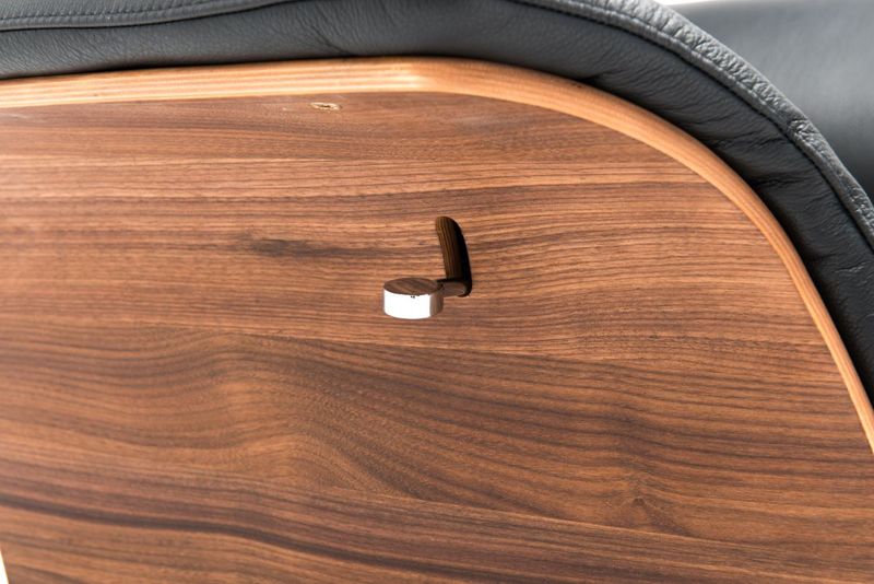 Seven Recliner med integrert fothviler | Semianilin skinn