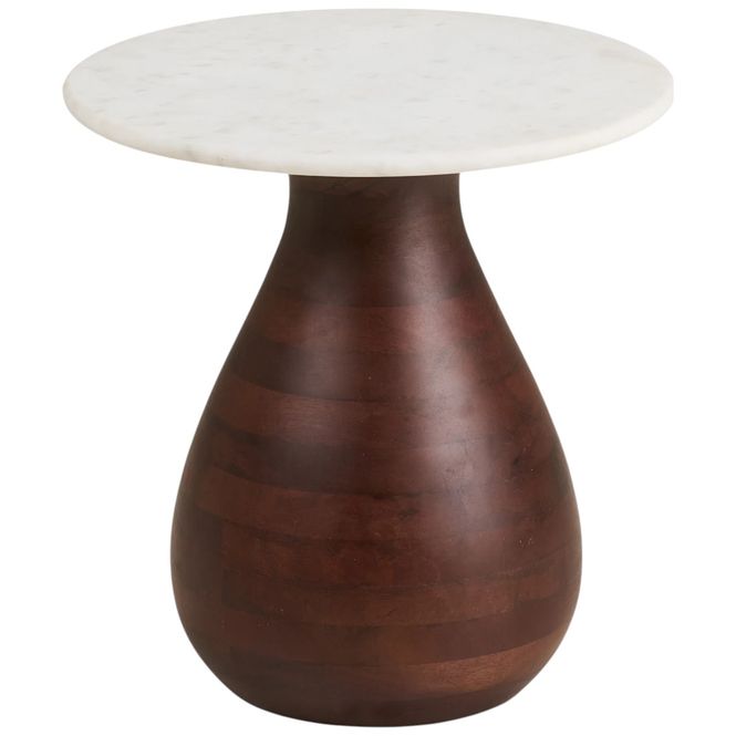 Hovedbilde Heide sidebord marmor – brun/hvit | House ...