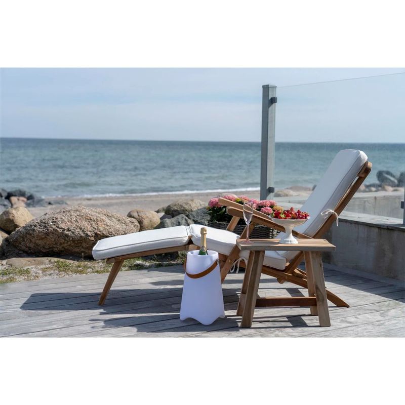 Arrecife dekkstol ute - teak m/ pute | House Nordic