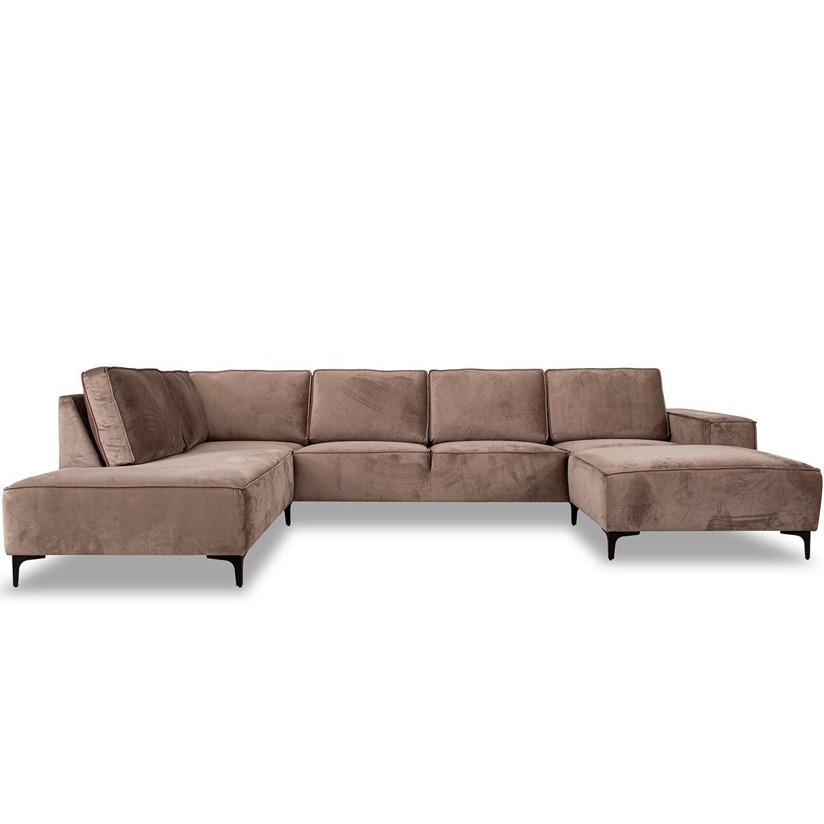 Brussel Oppsett 3 Bluvel Tekstil Hjørnesofa 350x214 m/åpen ende