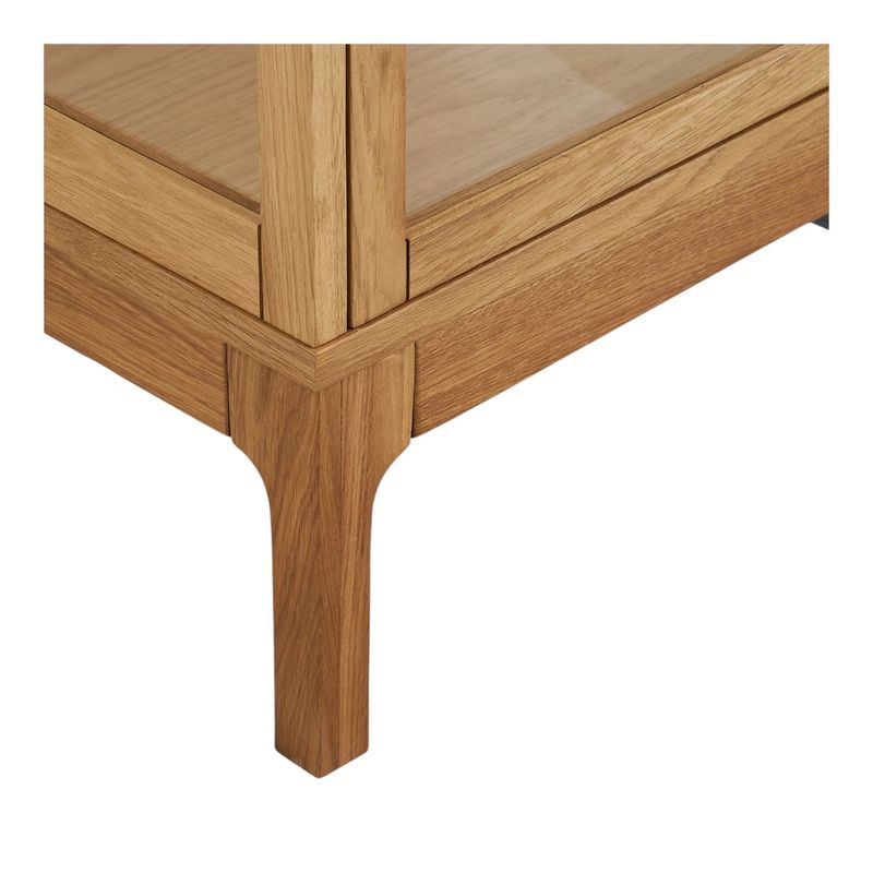 Zamora smalt vitrineskap 47x40 H:180 cm – eikefiner