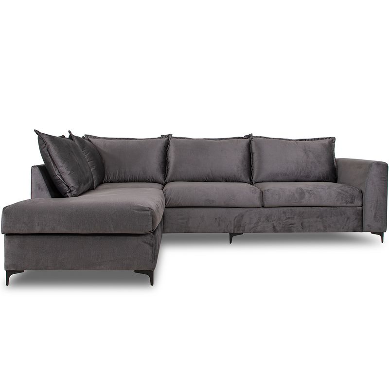Chill Oppsett 2 Hjørnesofa Monolith velur 300x215 m/ åpen ende