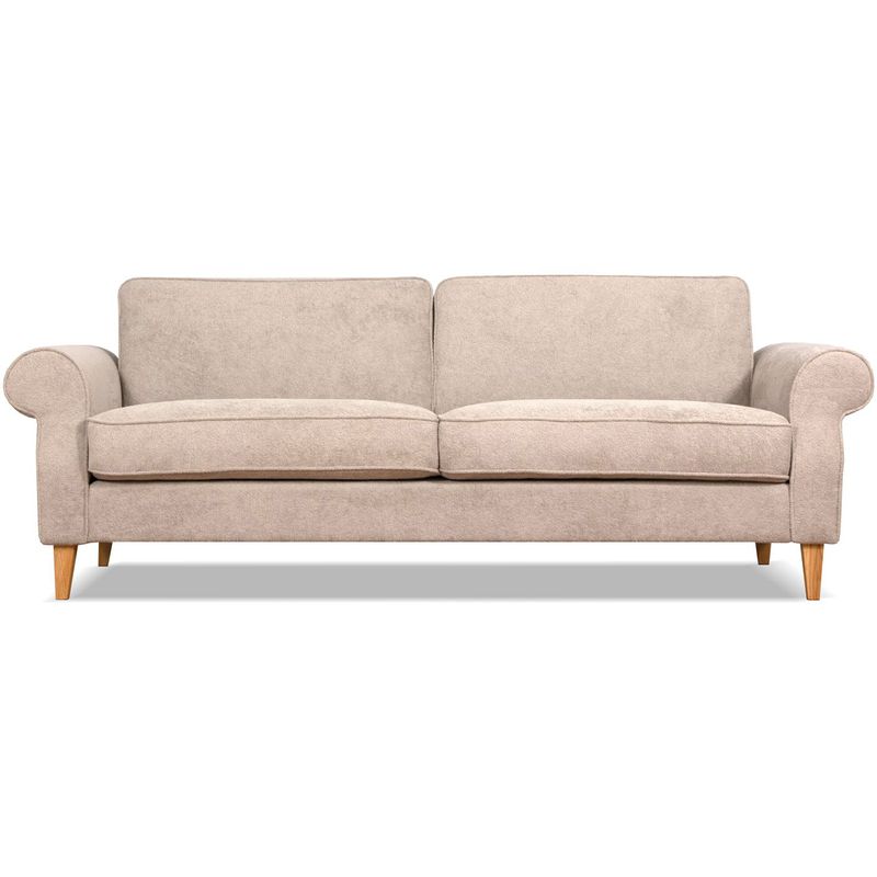 Naomi 3 seter sofa 224cm Fluff-One m/pocketfjærer og dun