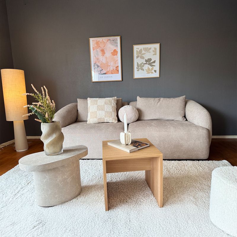 Sori hjørnesofa med åpen ende 280X210cm - Velg Storm tekstil