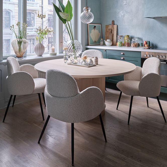 Hovedbilde Sophisticate 115 Spisebord Hvitoljet eikefinèr ...