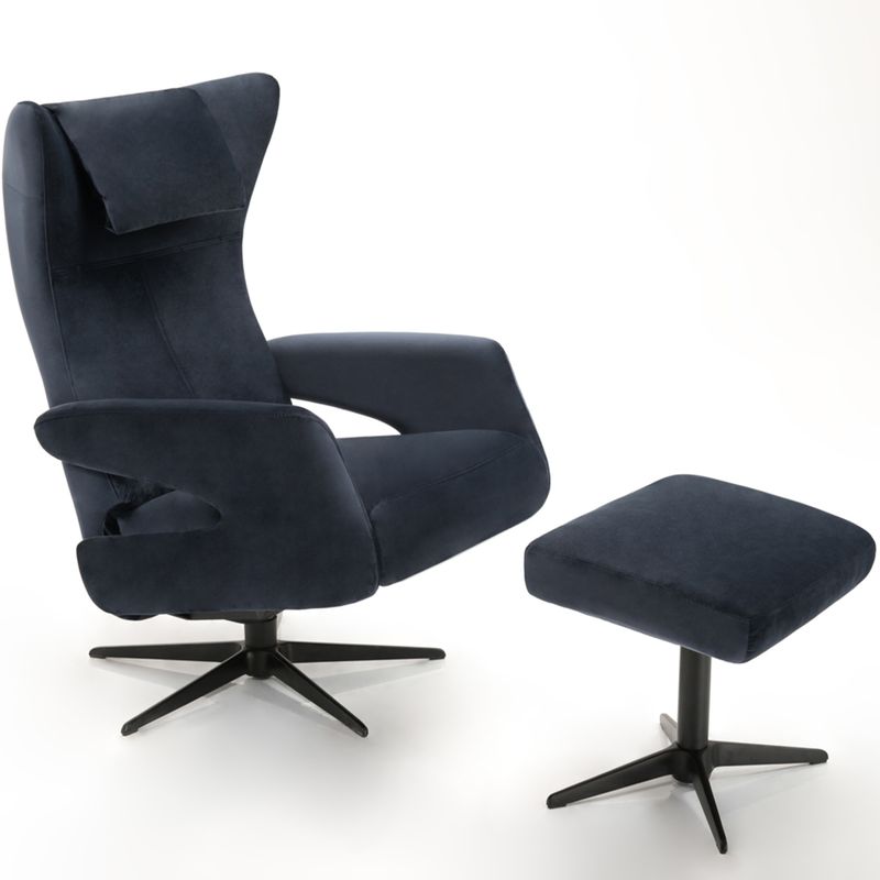 Six Regulerbar hvilestol | Mirage velur