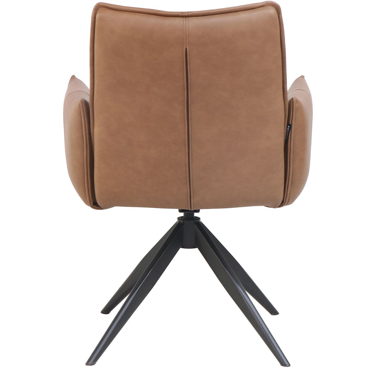 Katrine spisestol m/arm & sving - Coffee PU