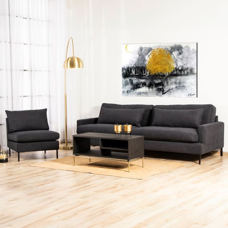Crosby 3 seter sofa 222cm Fluff One Cinema Tekstil