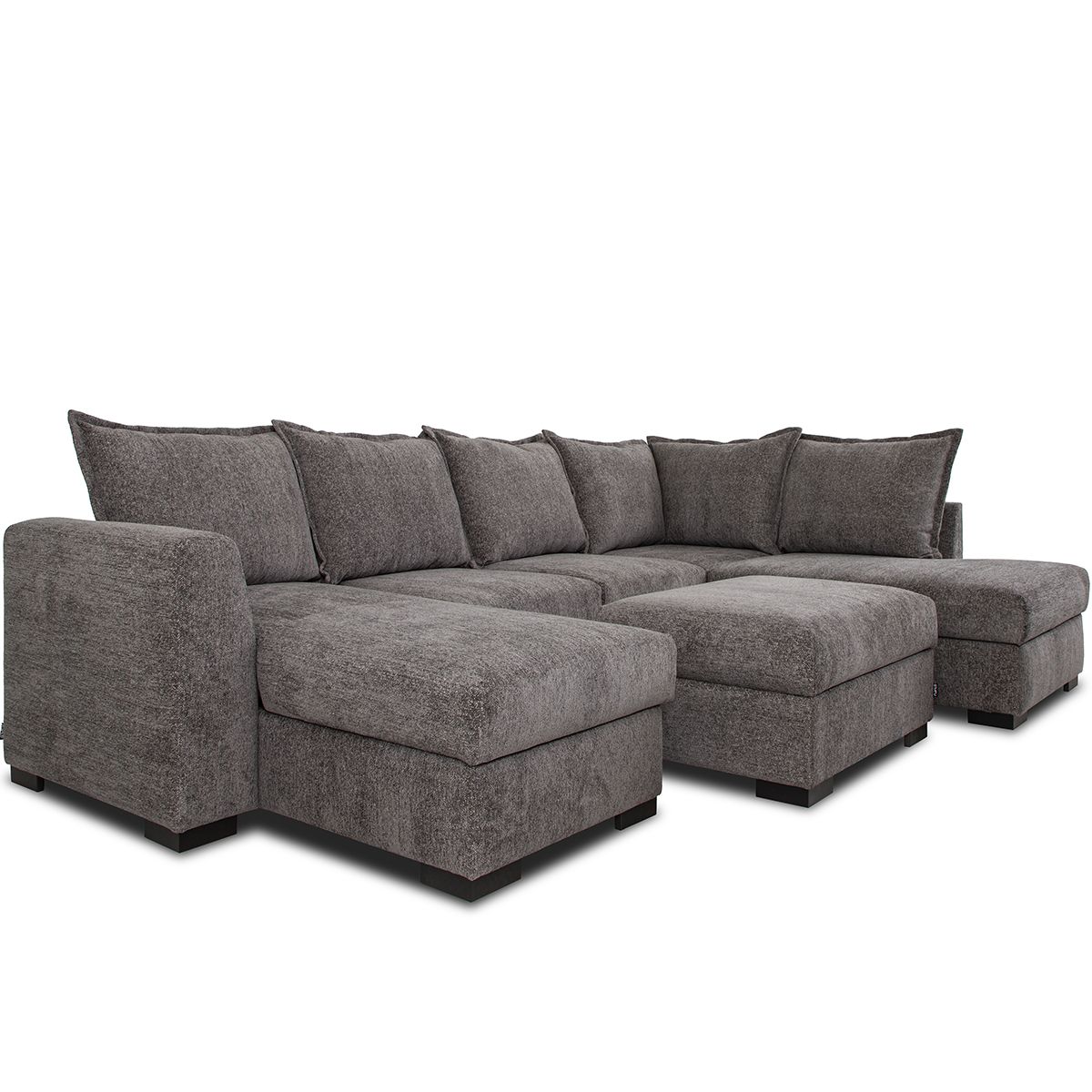 Minchi Hjørnesofa 241cm x 205cm m/åpen ende | Lincoln cordfløyel