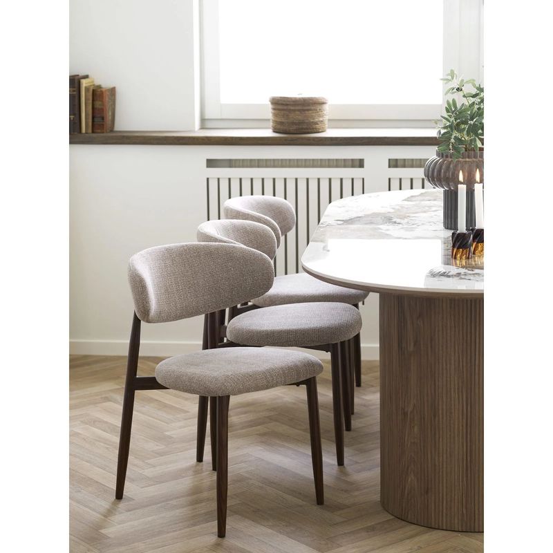 Athens ovalt spisebord 210x100 cm - keramisk bordplate