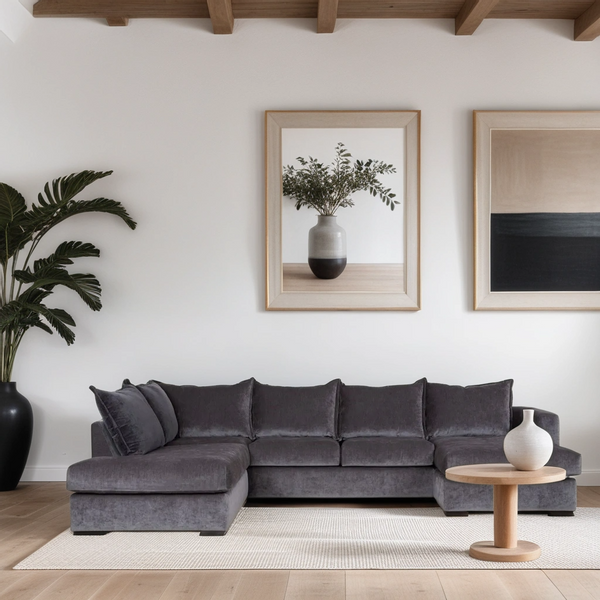 Hovedbilde Chill U-sofa 330x215 cm – Eros velur