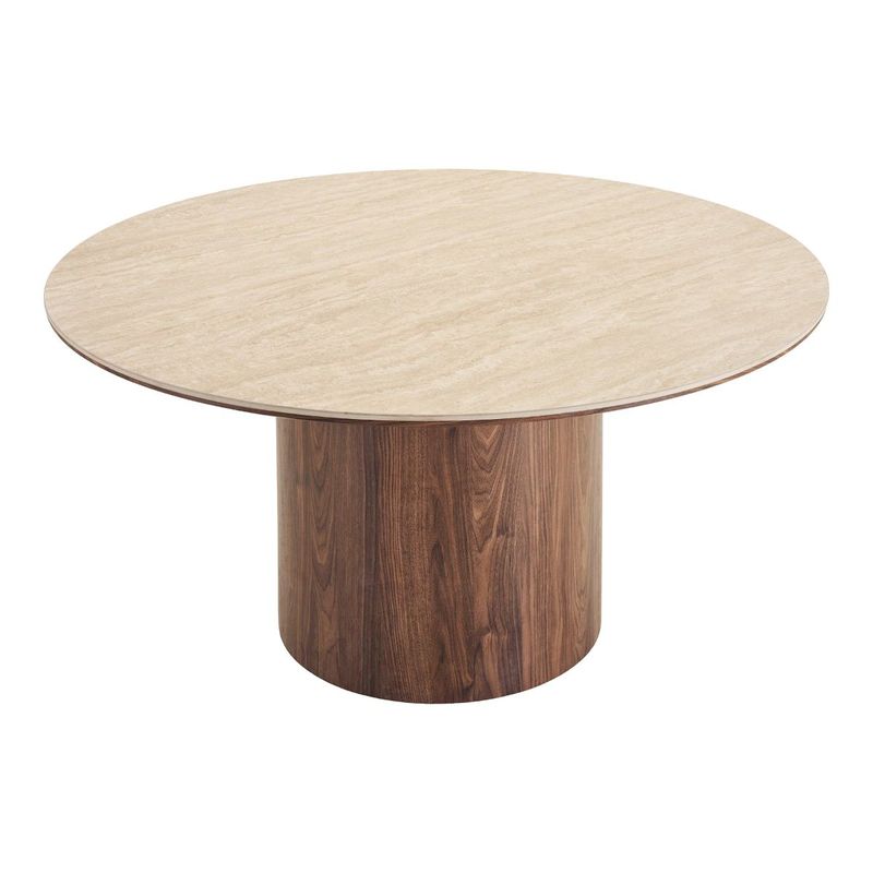 Delphi rundt spisebord Ø140 cm - keramisk bordplate
