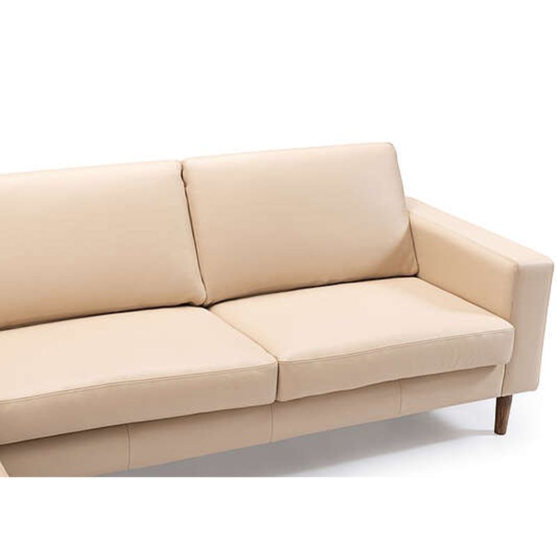Una hjørnesofa i ekte skinn 267x267 cm | Soleda Skinn