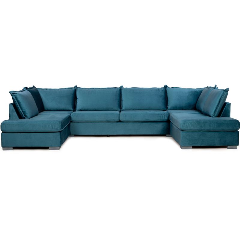Arizona FS U-hjørnesofa symmetrisk Monolith velur 362x208