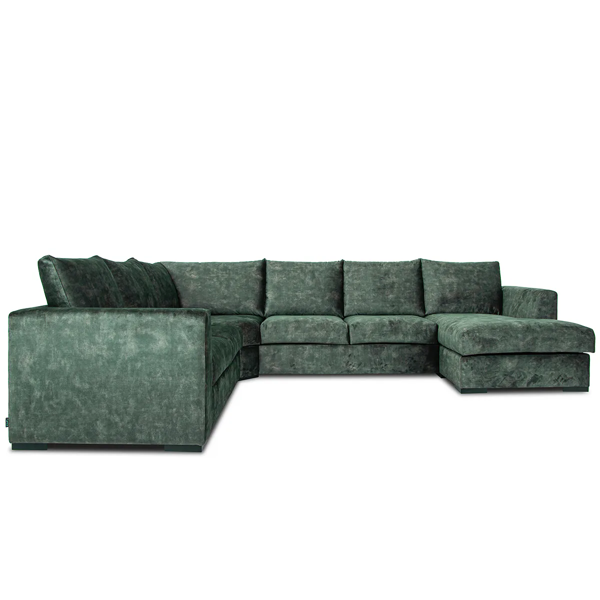 Chill hjørnesofa med sjeselong 345x275 cm – Adore Fuji velur