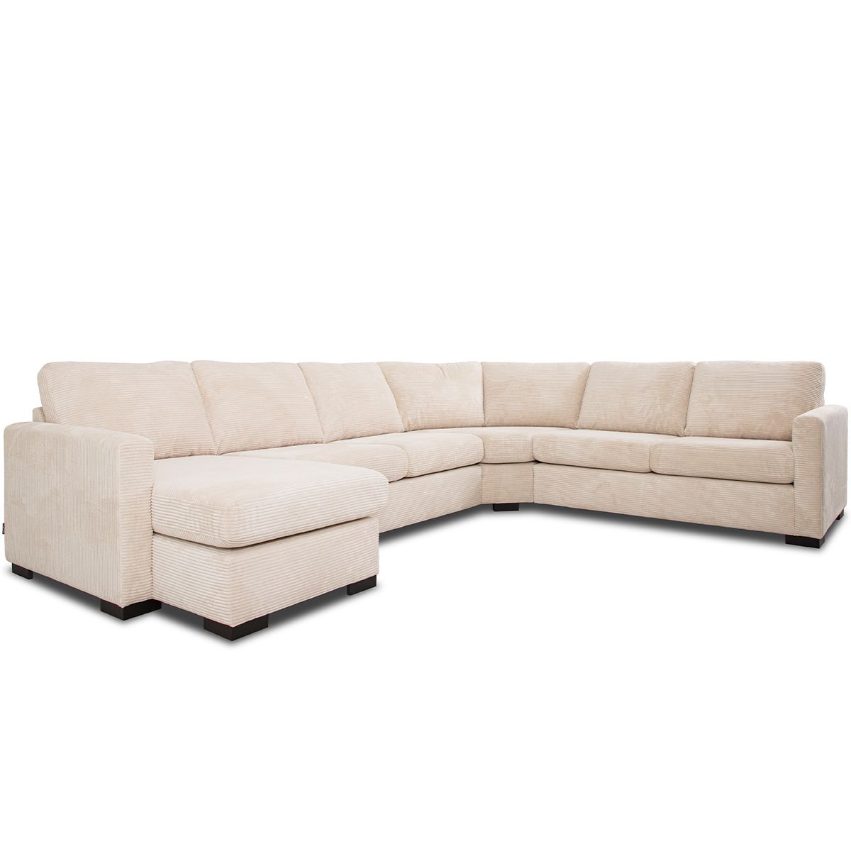 Arizona U-hjørnesofa 335x262cm Lincoln cordfløyel