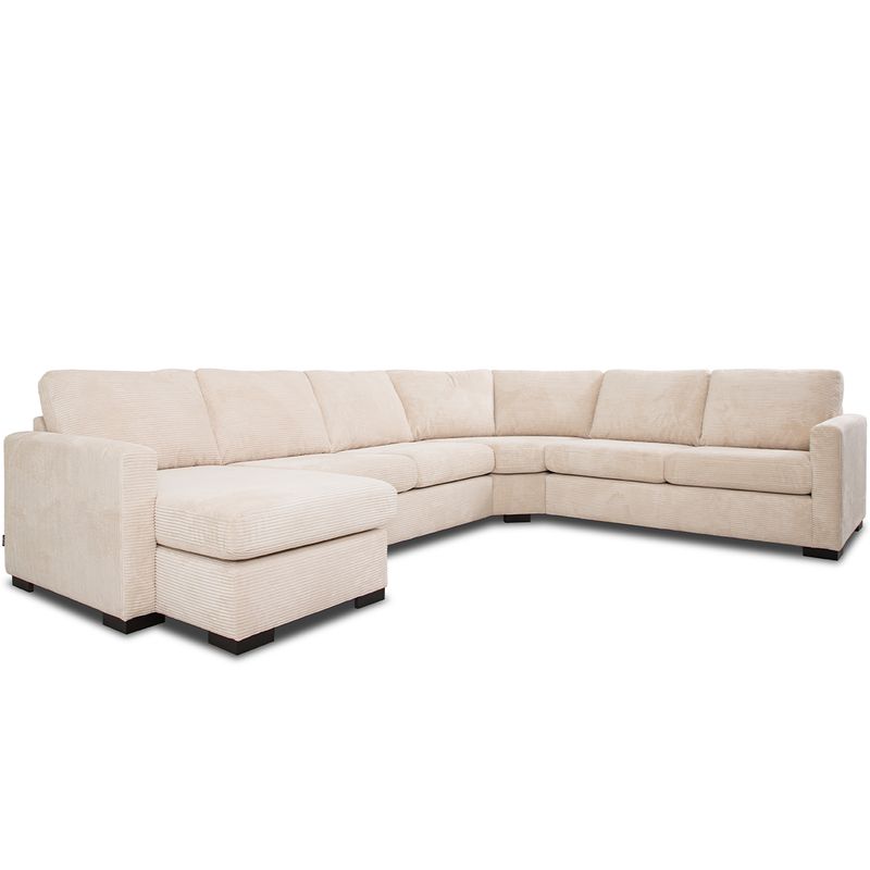 Arizona U-hjørnesofa 335x262cm Lincoln cordfløyel