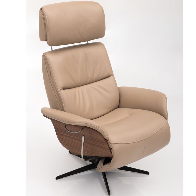 Five Recliner med integrert fothviler | Adore velur