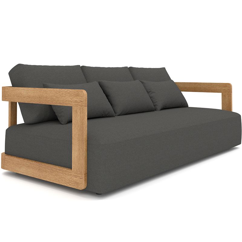 Rafa 3-seter loungesofa ute - teak & Quick Dry