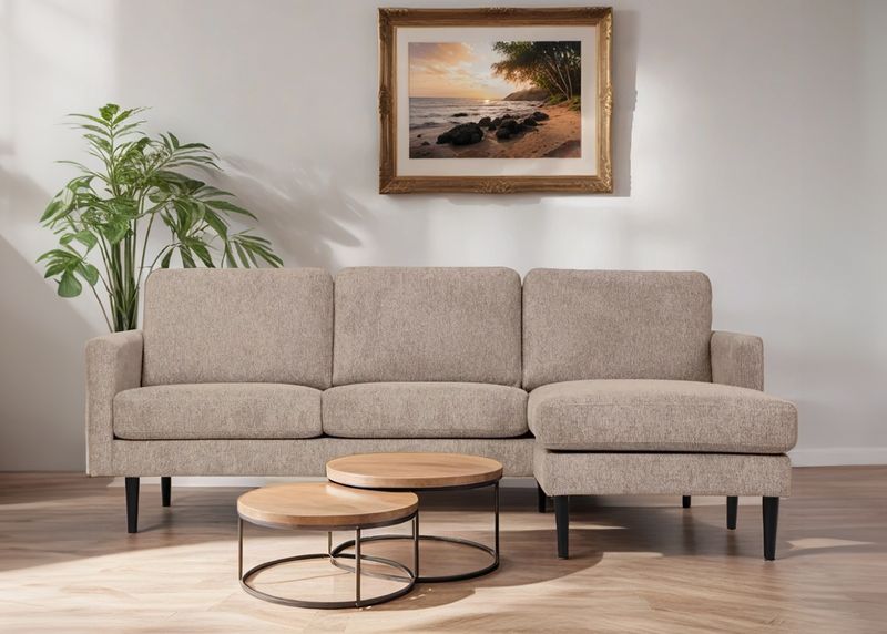 Ålesund sjeselongsofa Aragon GR-18 Wenge 205x141cm