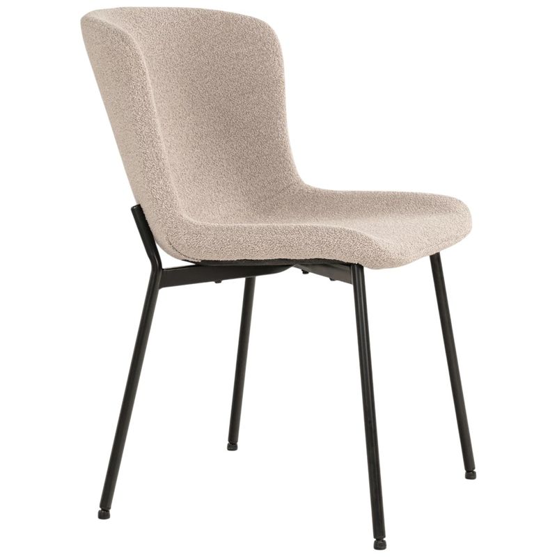 Maceda spisestol bouclé – beige | House Nordic