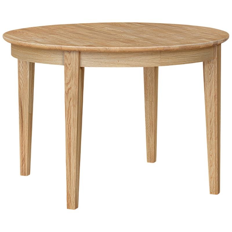 Rønne Uttrekkbart Spisebord 110-150 cm Rundt for 6 personer i heltre