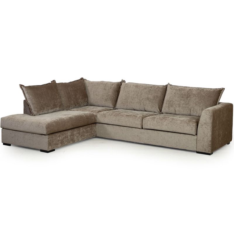 Chill Oppsett 2 Hjørnesofa m/ åpen ende Eros Velur 300x215