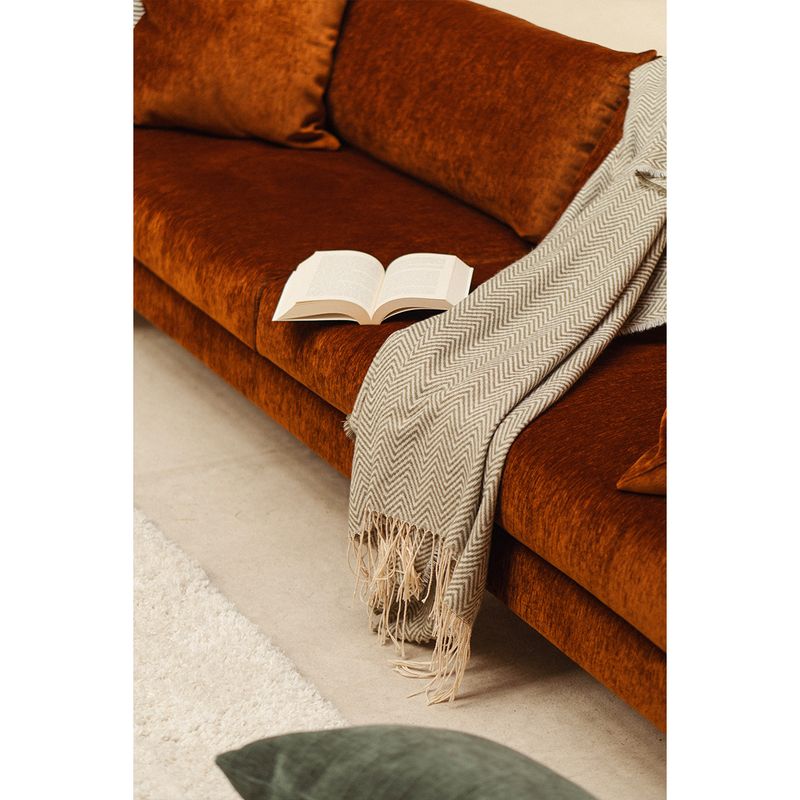 Amaya 3,5 seter sofa 232 cm med Fluff One | Loft tekstil