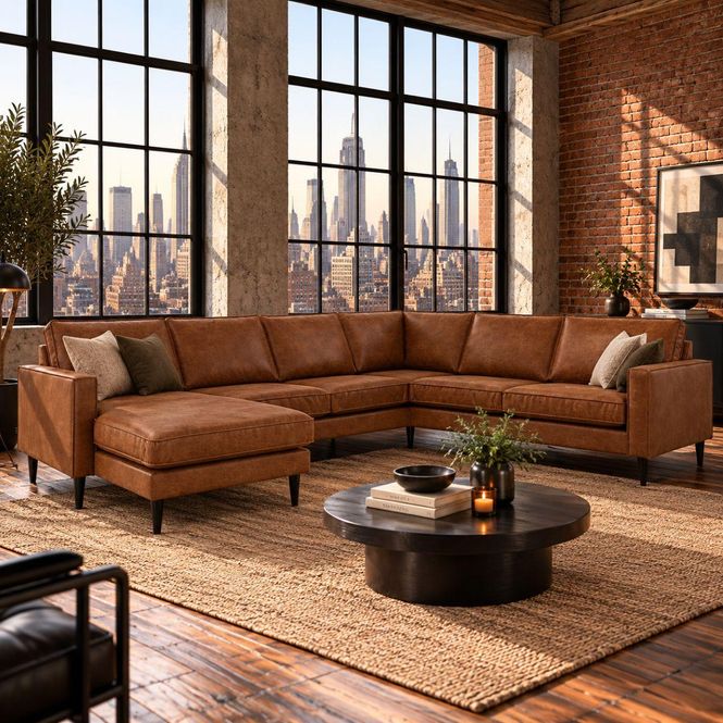 Hovedbilde Austin Hjørnesofa 315x245cm | Colorado ECO-skinn