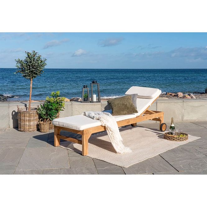 Hovedbilde Andorra solseng ute - teak m/pute | House Nordic