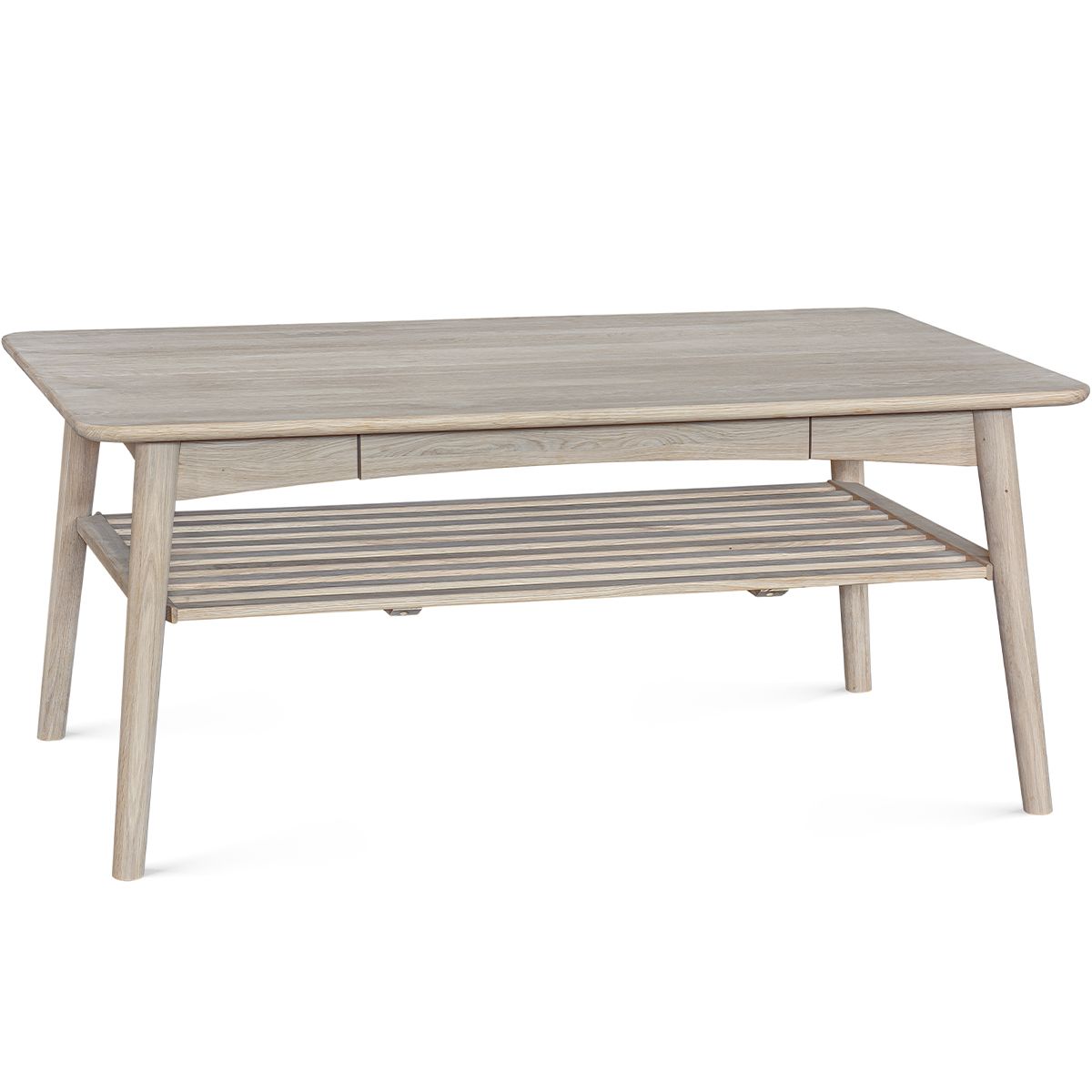 Torsby Sofabord heltre massiv hvitoljet eik 120x60x52