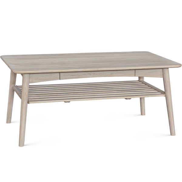 Hovedbilde Torsby Sofabord heltre massiv hvitoljet eik ...