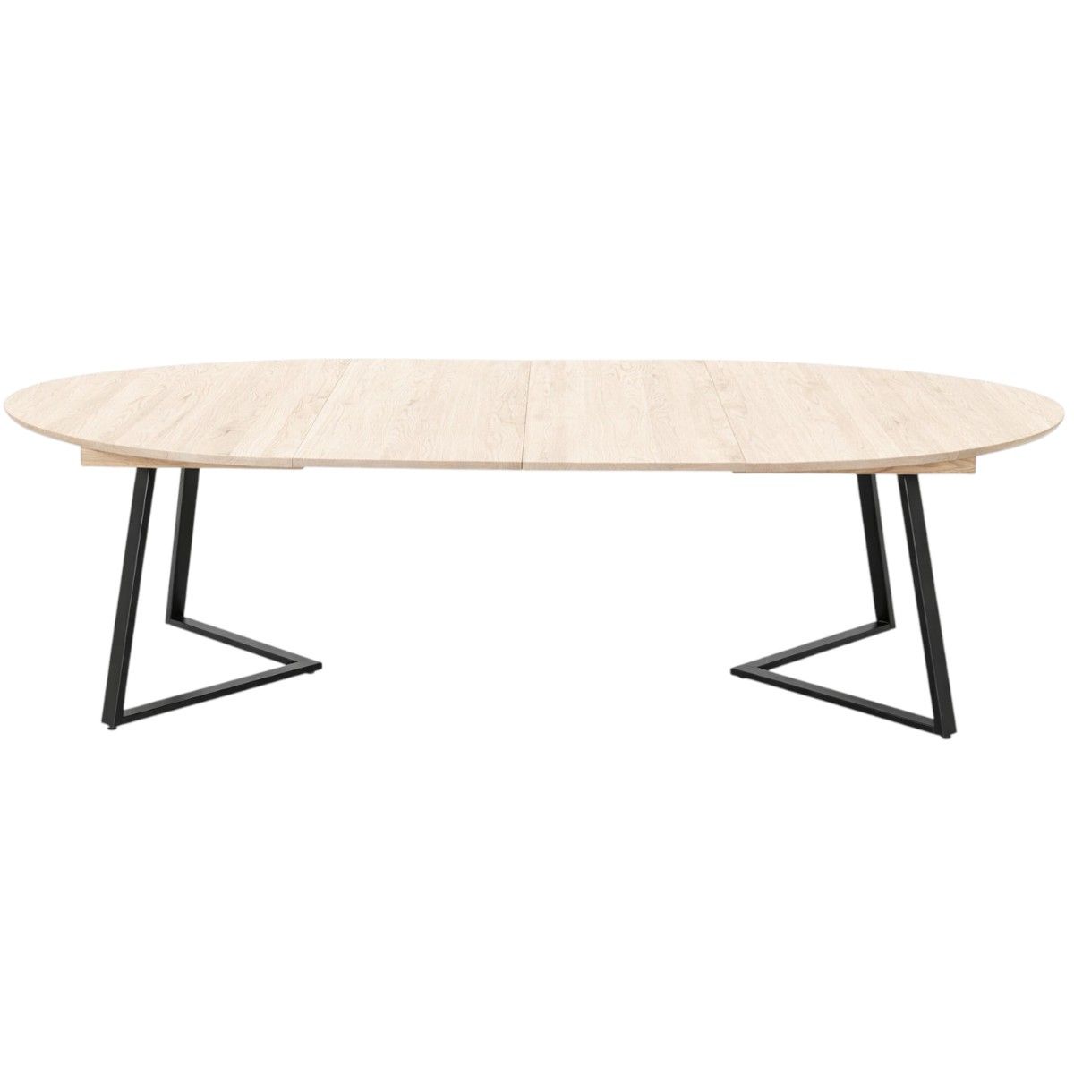 Form Spisebord Rundt Ø120 heltre eik med uttrekk | Skagen Studio