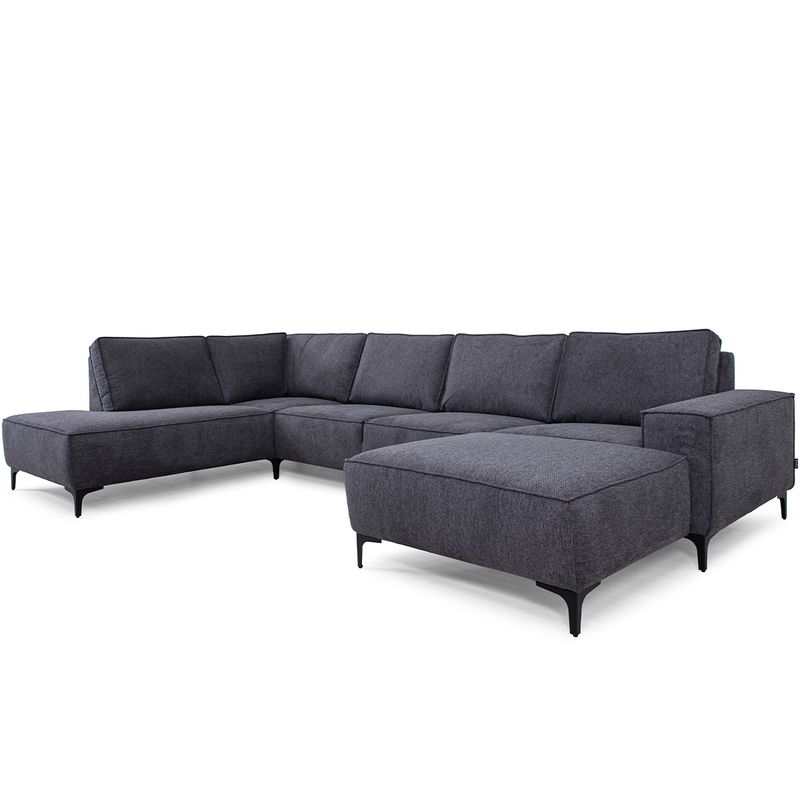 Brussel Oppsett 3 Brego Tekstil Hjørnesofa 350x214 m/ åpen 