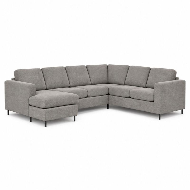 Bella oppsett 4 Hjørnesofa 280x220 cm Storm tekstil