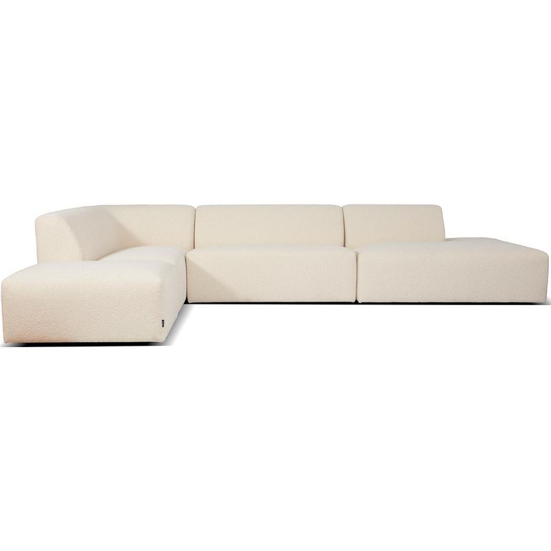 Hector modul hjørnesofa 352cm x 182 cm kledd i Rhytm Bouclè
