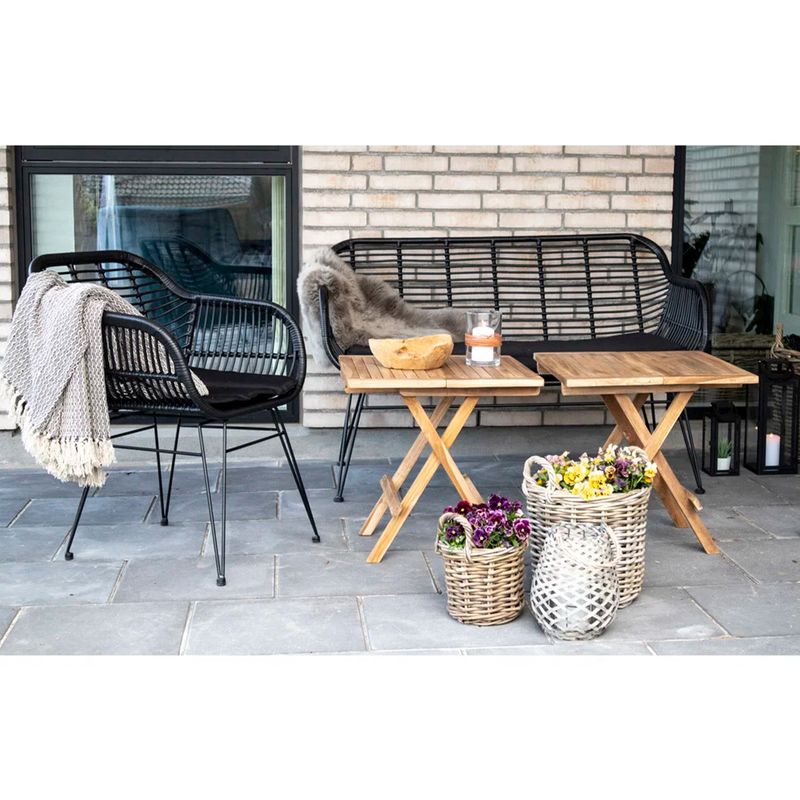 Bilbao Side Bord i Teak 50x50 | House Nordic