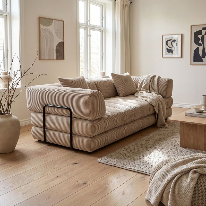 Mellow sovesofa 200 cm med 180x200 seng - Skalma