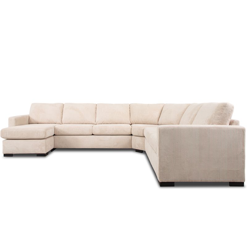 Arizona U-hjørnesofa 335x262cm Lincoln cordfløyel