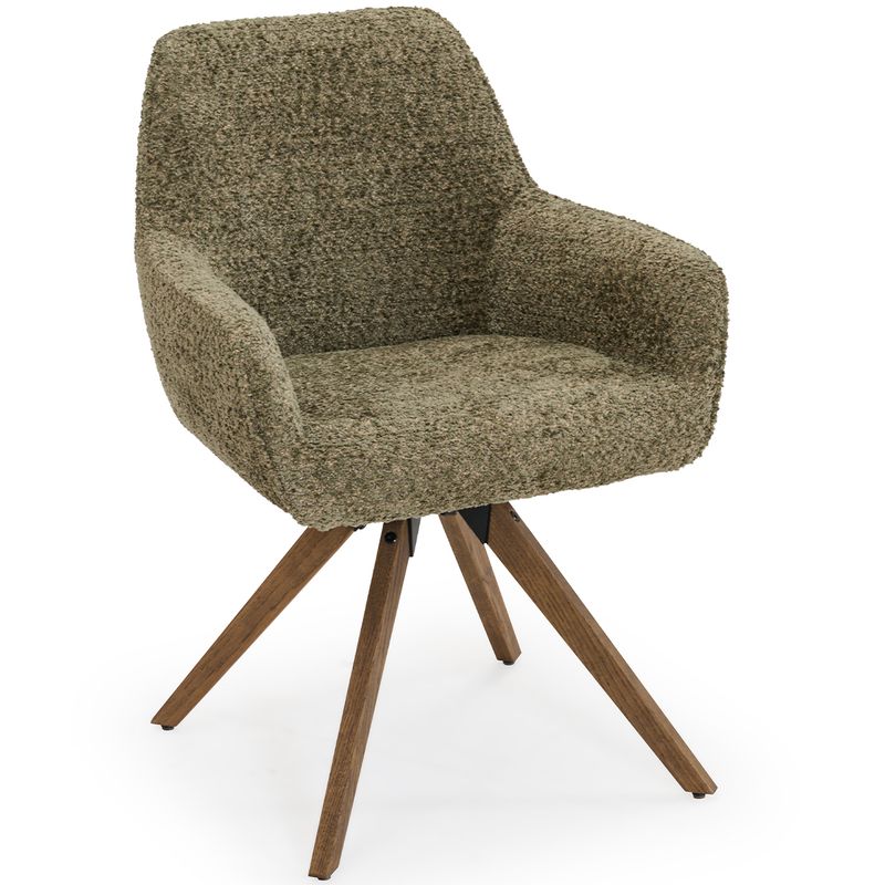 Cleo Spisestol med sving og armlene Venga Bouclé