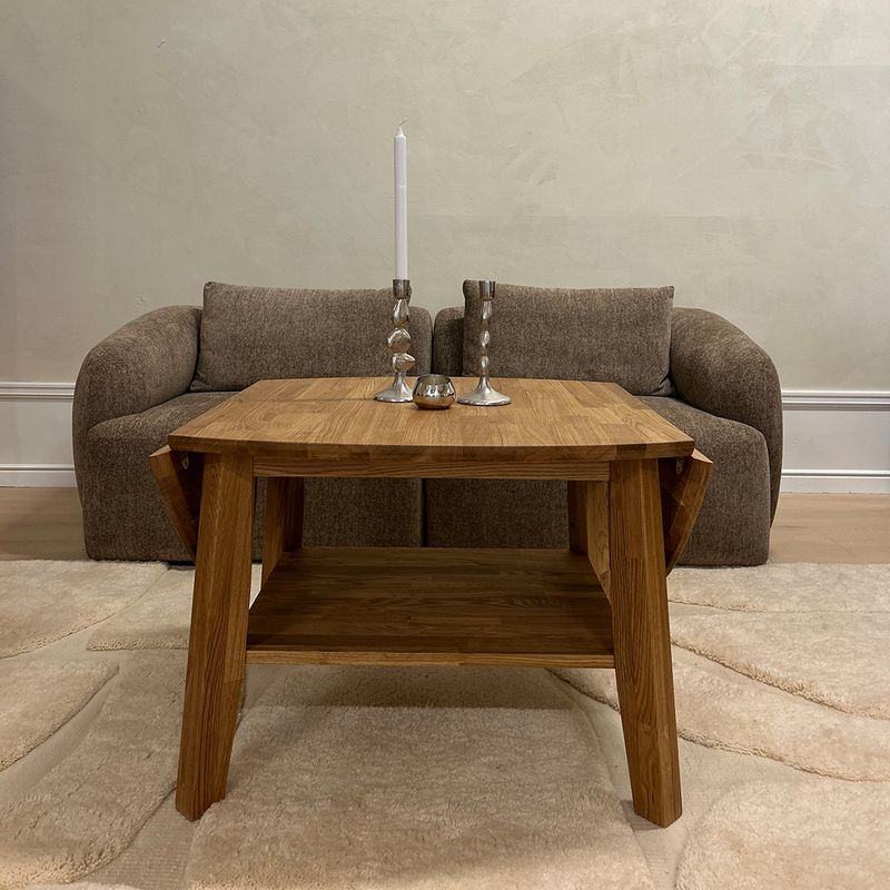 Bratislava Sofabord heltre massiv oljet eik 130 cm