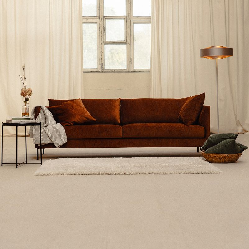 Amaya 3,5 seter sofa 232 cm med Fluff One | Loft tekstil