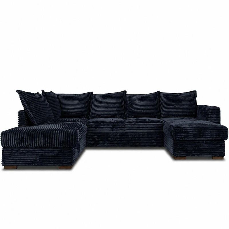 Minchi U-hjørnesofa 308 cm x 205 cm | Tilia cordfløyel tekstil