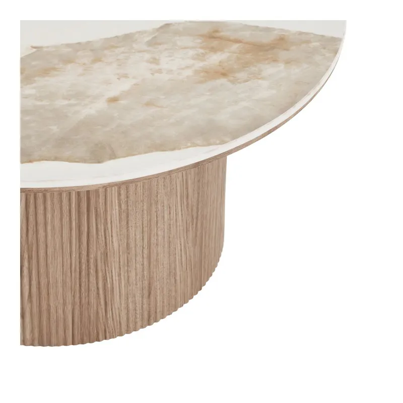 Athens sofabord Ø80 cm - keramisk bordplate