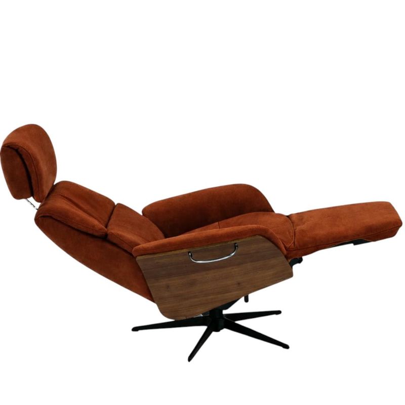 Five Recliner med integrert fothviler | Adore velur