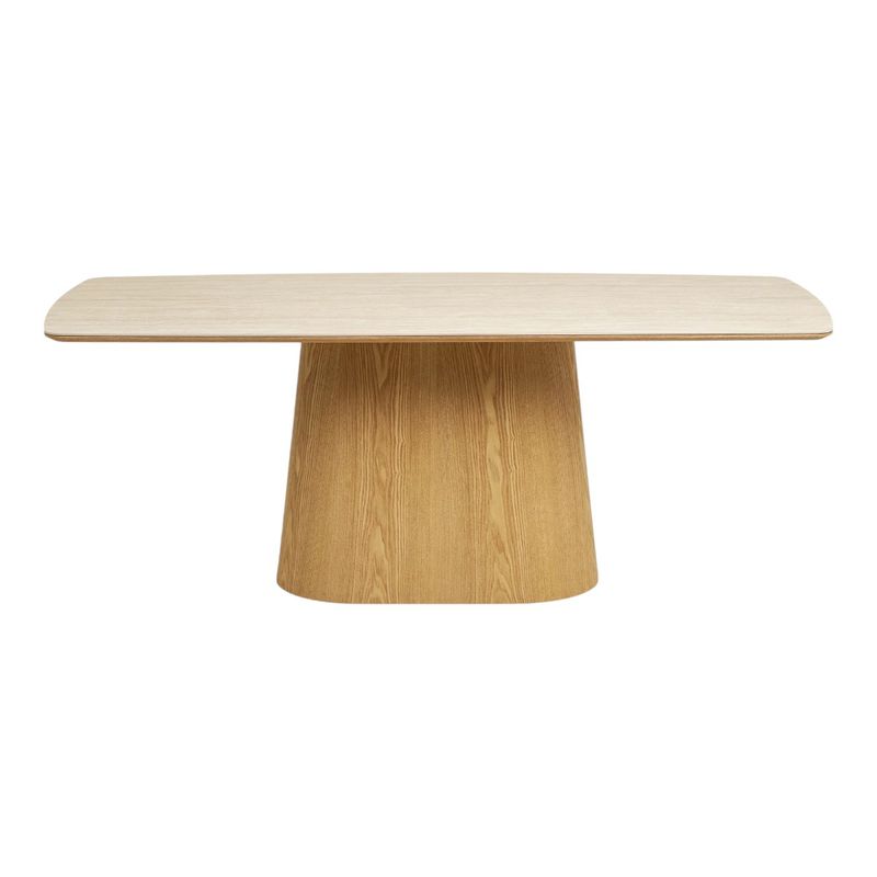 Noli spisebord 200x90 cm natural - keramisk bordplate med travertinlook