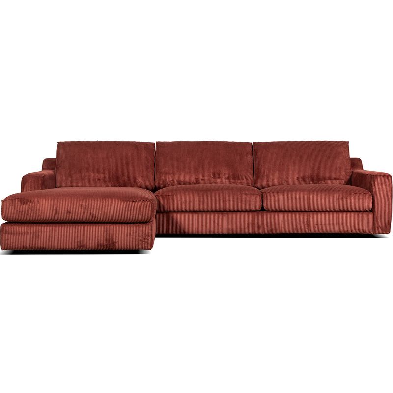 Las Vegas 3N Lux sjeselong sofa 310x195cm velg farge Lincoln cordfløyel FluffOne