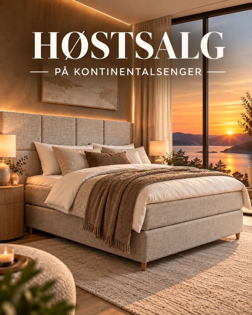 Stort salg på kontinentalsenger - motoriserte regulerbare senger - senger med oppbevaring