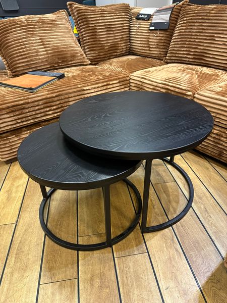 Hovedbilde Edmonton sofabord heltre massiv sortbeiset ask ...